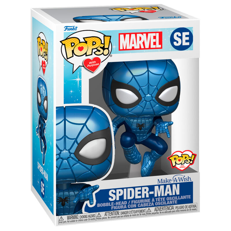 POP figure Marvel Make a Wish Spiderman Metallic