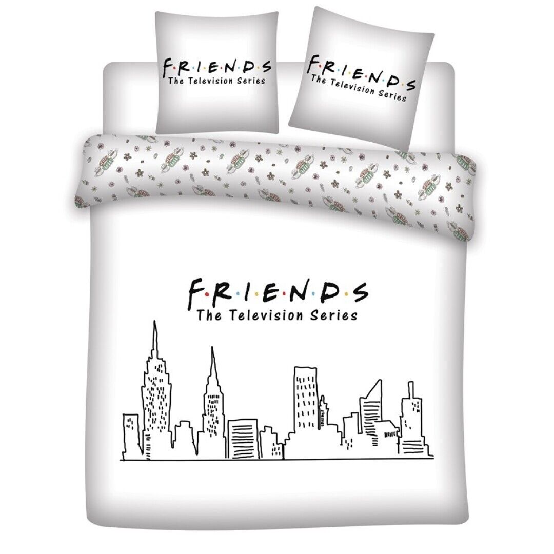 Friends microfibre duvet cover bed 135cm