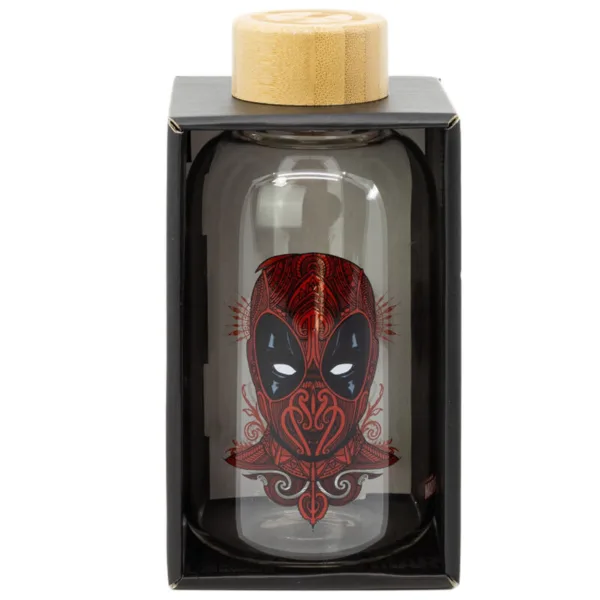 Marvel Deadpool glass bottle 620ml