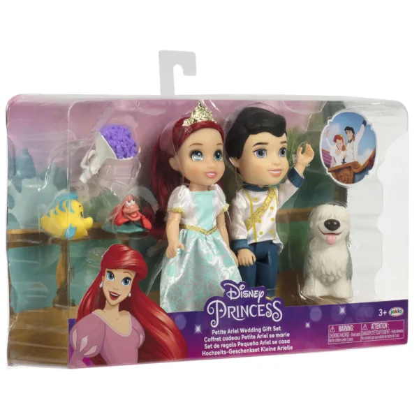 Disney The Little Mermaid Ariel + Eric dolls 15cm