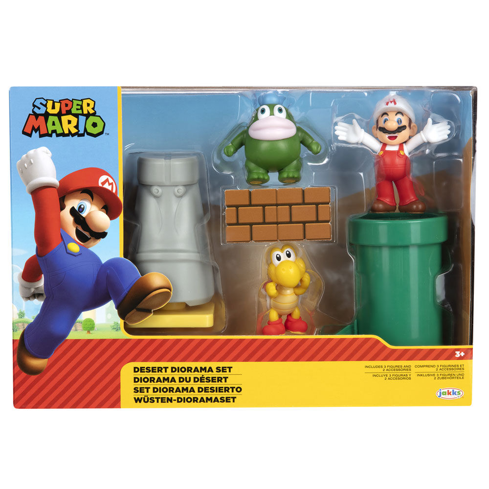 Super Mario Bros Desert diorama set 6cm