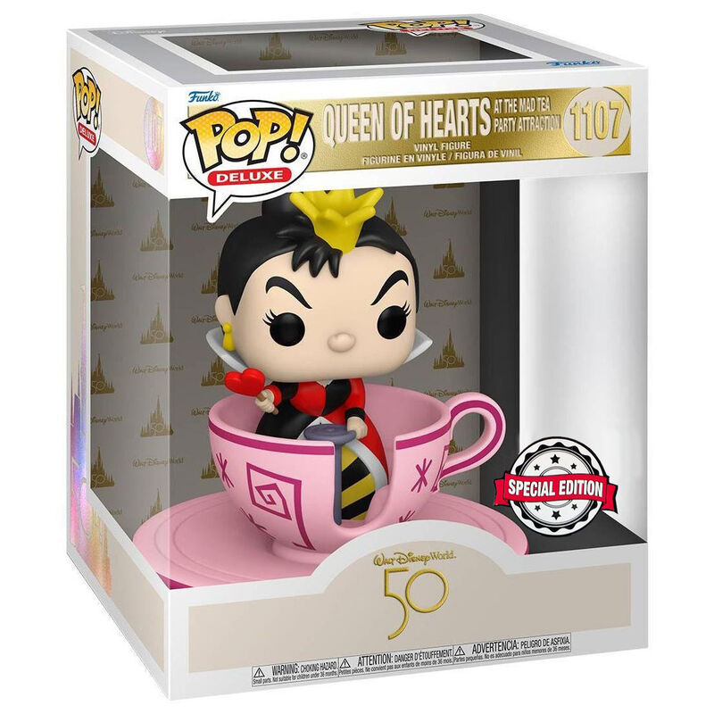 POP figure Walt Disney World 50th Queen of Hearts at mad tea party Exclusive