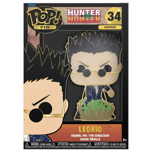 Hunter X Hunter Leorio Large Enamel POP Pin 10cm