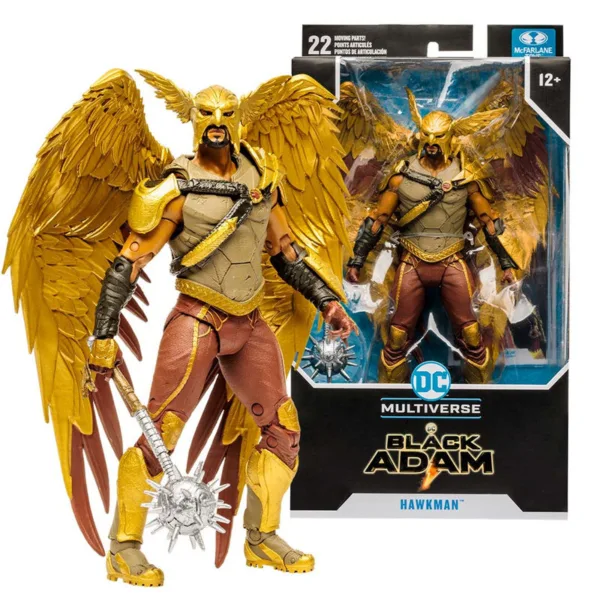 DC Comics Multiverse Black Adam Hawkman figure 17cm