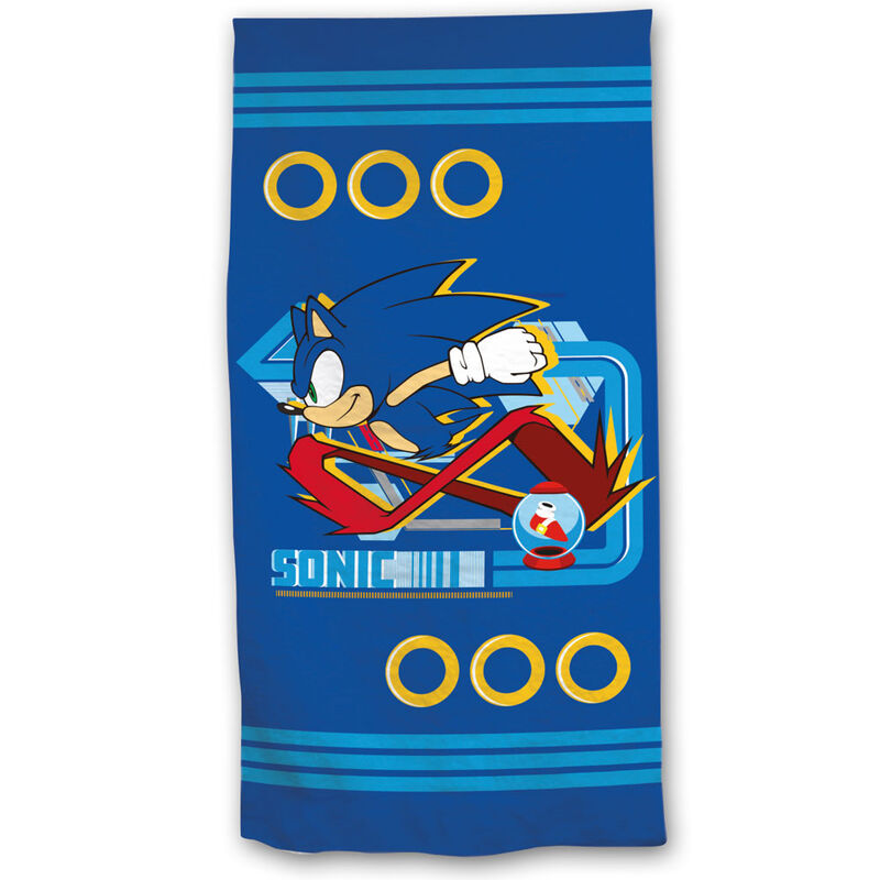 Sonic The Hedgehog microfibre beach towel