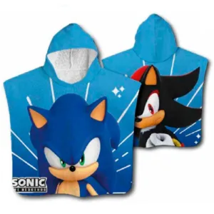 Sonic The Hedgehog microfibre poncho towel