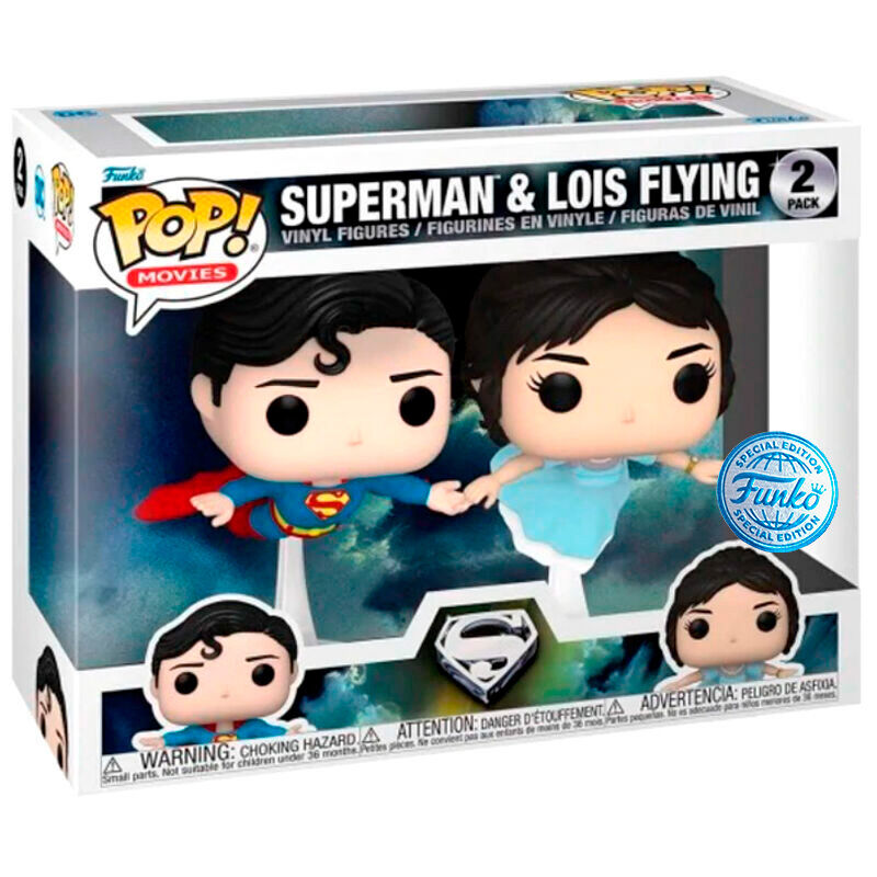 POP pack 2 figures DC Comics Superman & Lois Flying Exclusive