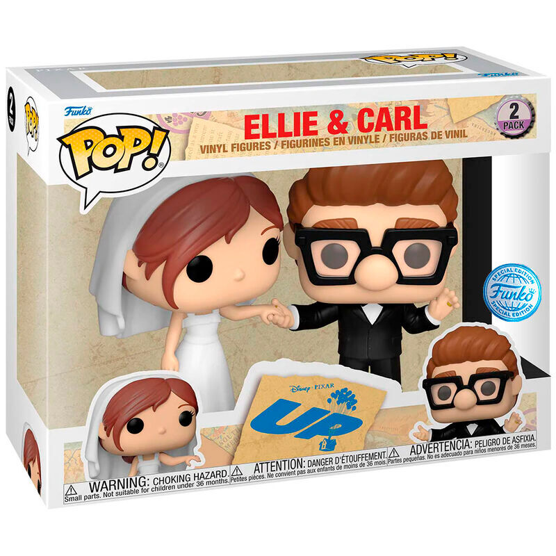 POP pack 2 figures Disney UP Ellie & Carl Exclusive