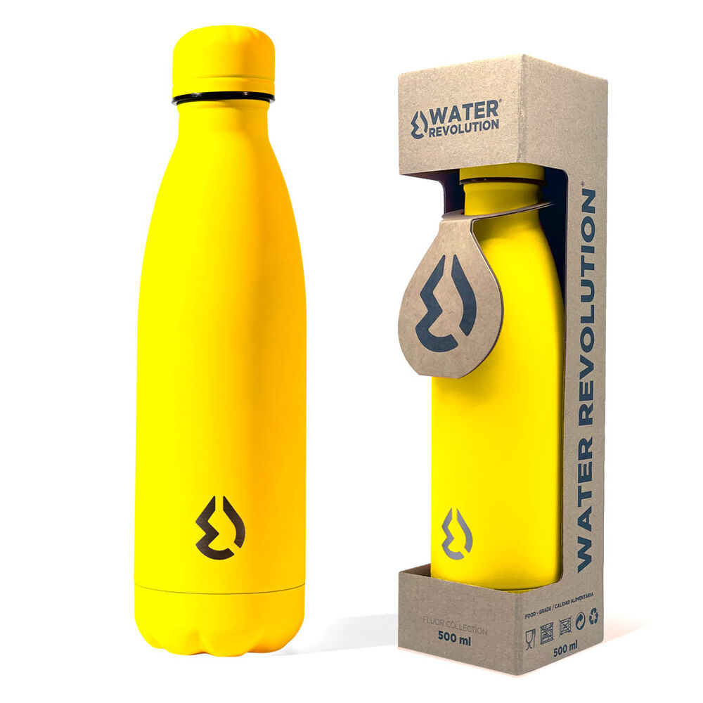 Water Revolution Fluor Yellow water bottle 500ml