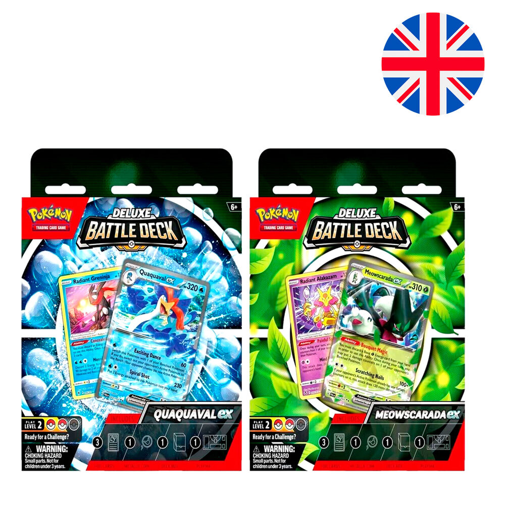 English Pokemon Deluxe Battle deck collectible card game Deck of cards