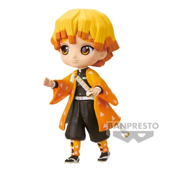 Demon Slayer Kimetsu No Yaiba Zenitsu Agatsuma Q posket petit figure 7cm