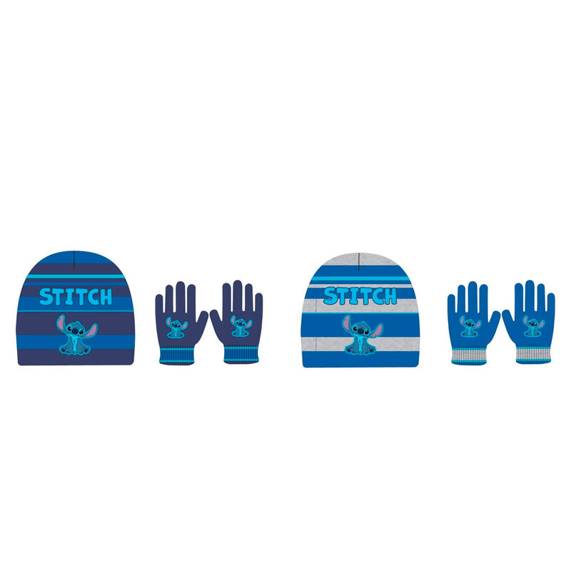 Disney Stitch kids assorted hat and gloves set