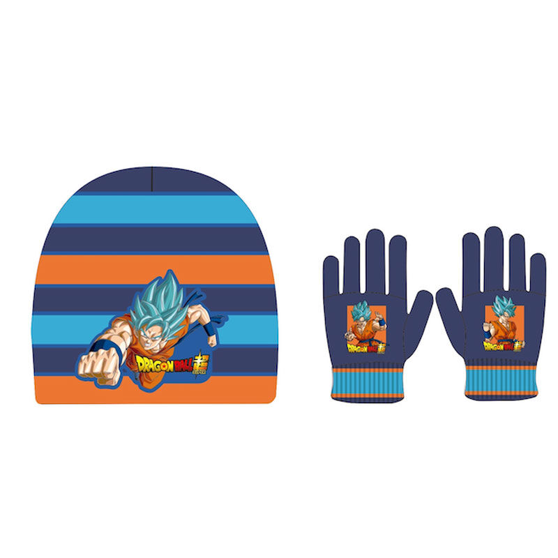 Dragon Ball Super kids assorted hat and gloves set