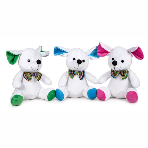 Bow tie mouse assorted plush toy 25cm