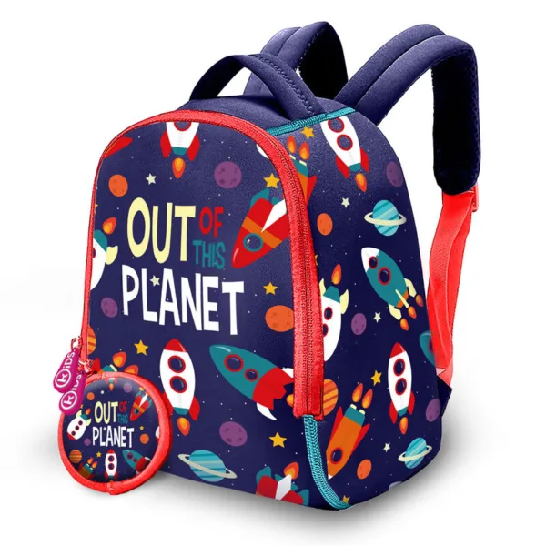 Out Planet Backpack + purse neoprene backpack 25cm