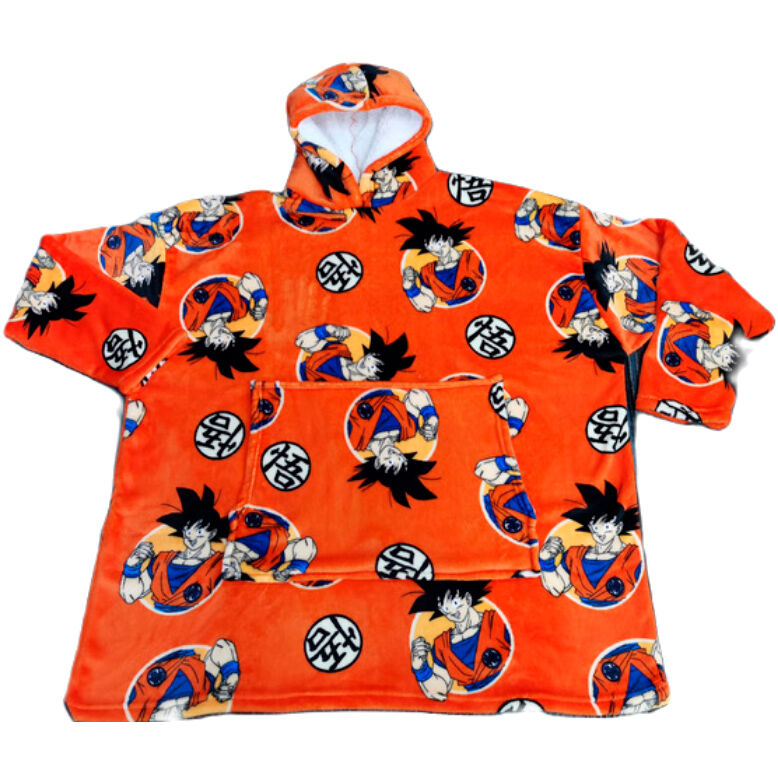 Dragon Ball oversize sweatshirt coat kids coral