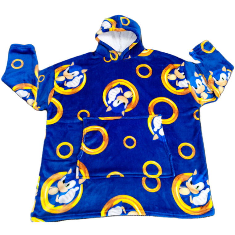 Sonic the Hedgehog oversize sweatshirt coat kids coral