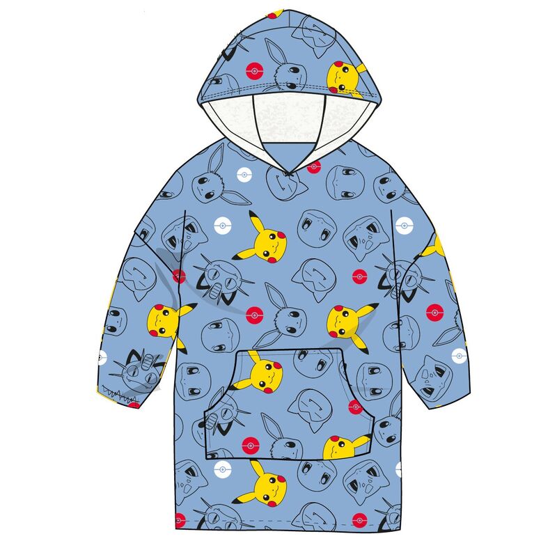 Pokemon Pikachu oversize sweatshirt coat adult coral