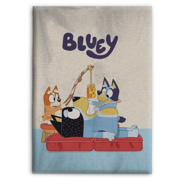 Bluey polar blanket