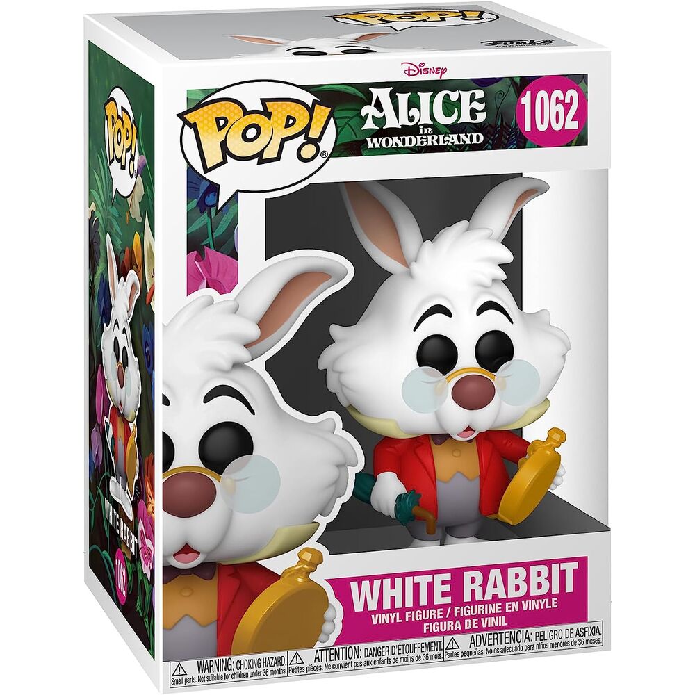 POP figure Disney Alice in Wonderland 70th White Rabbit with Watch