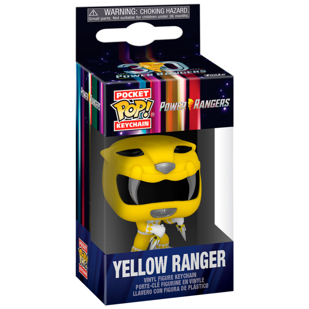 Pocket POP Keychain Power Rangers 30th Anniversary Yellow Ranger