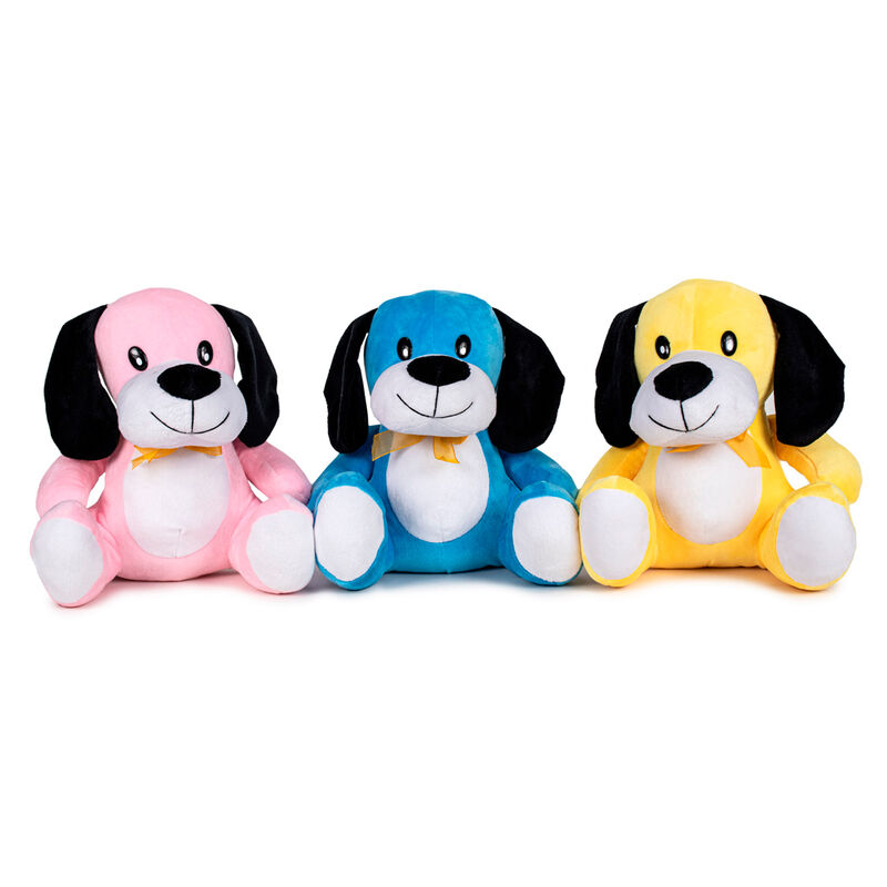 Dog Colours assorted plush toy 25cm