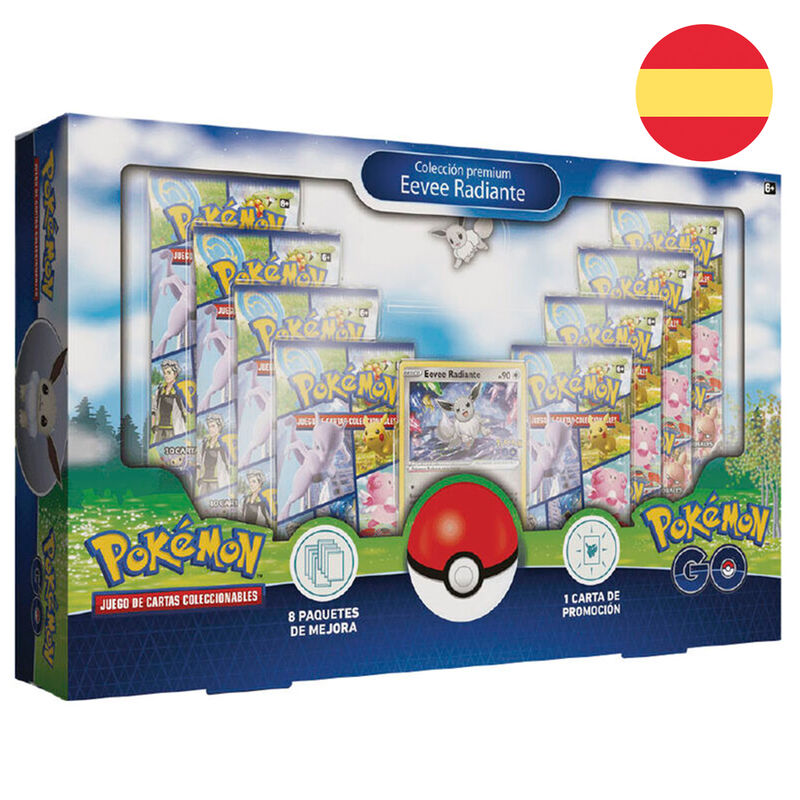 Spanish Pokemon Go Eevee Radiante Collectible card game box