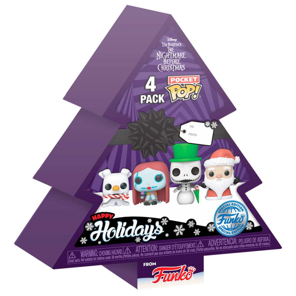 Pocket POP pack 4 figures Disney Nightmare Before Christmas Holiday Exclusive