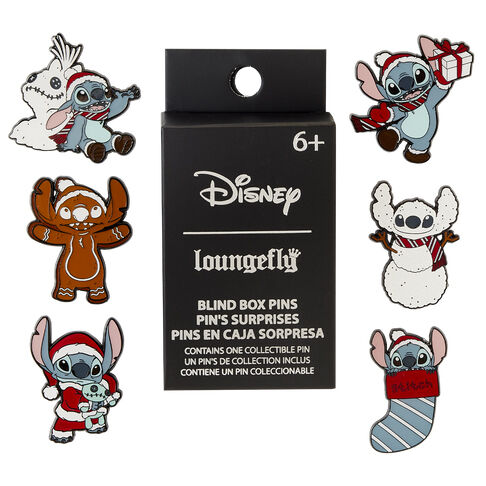 Loungefly Disney Stitch Holiday Blind Box Enamel Pin assorted