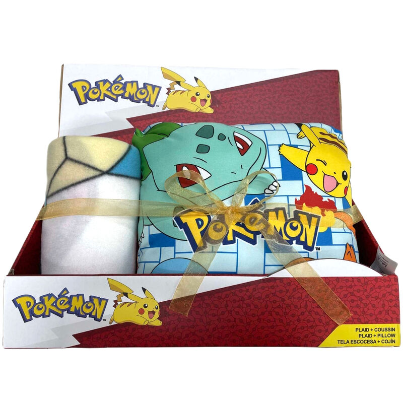 Pokemon polar blanket + cushion set