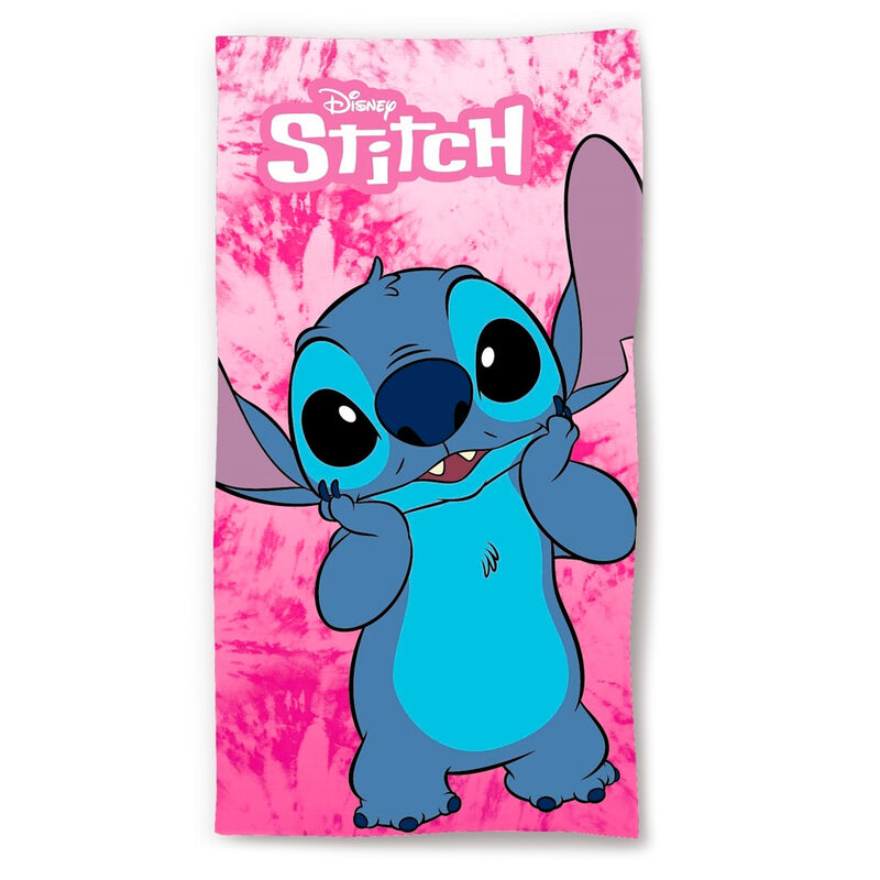 Disney Stitch Pink microfibre beach towel