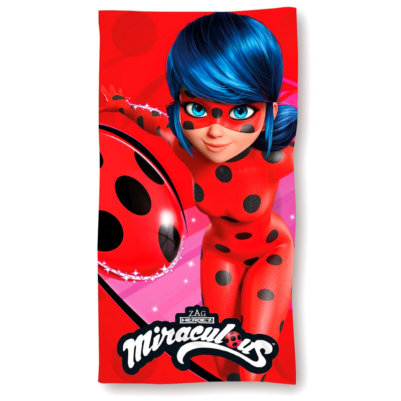 Miraculous Ladybug microfibre beach towel