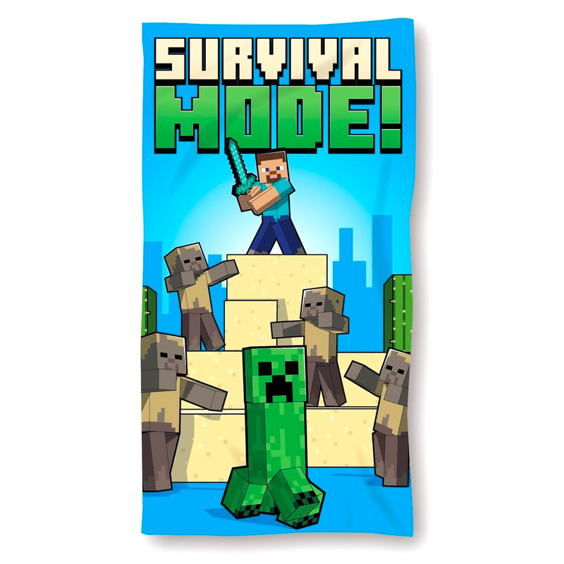 Minecraft microfibre beach towel