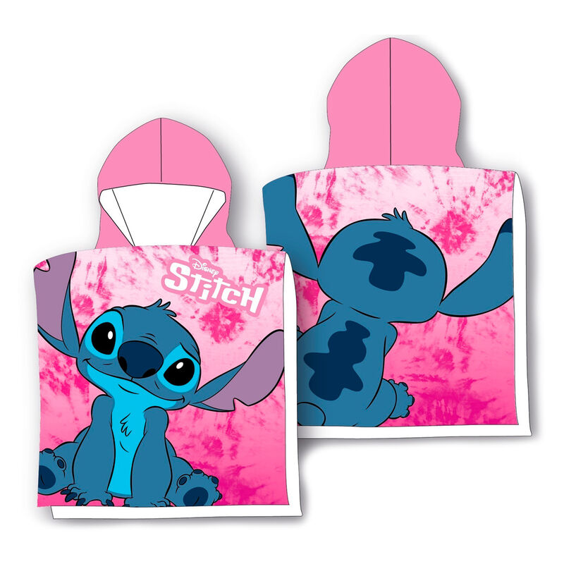 Disney Stitch microfibre poncho towel