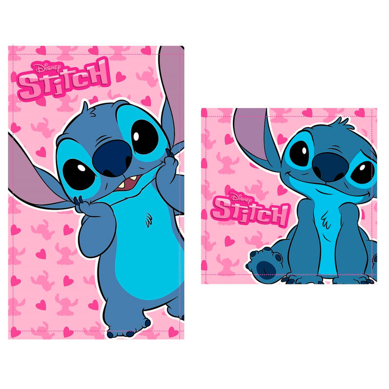 Disney Stitch set 2 cotton bath towels