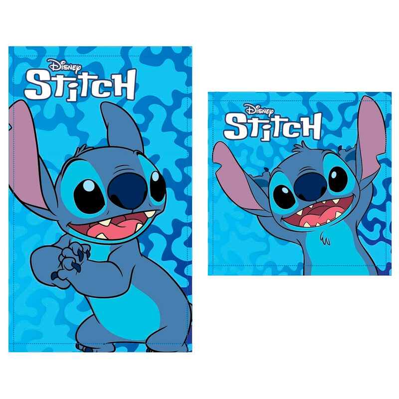 Disney Stitch set 2 cotton bath towels