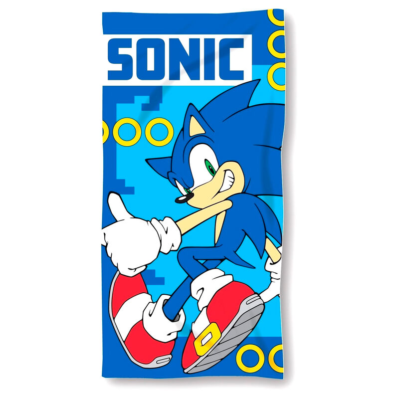 Sonic The Hedgehog microfibre beach towel