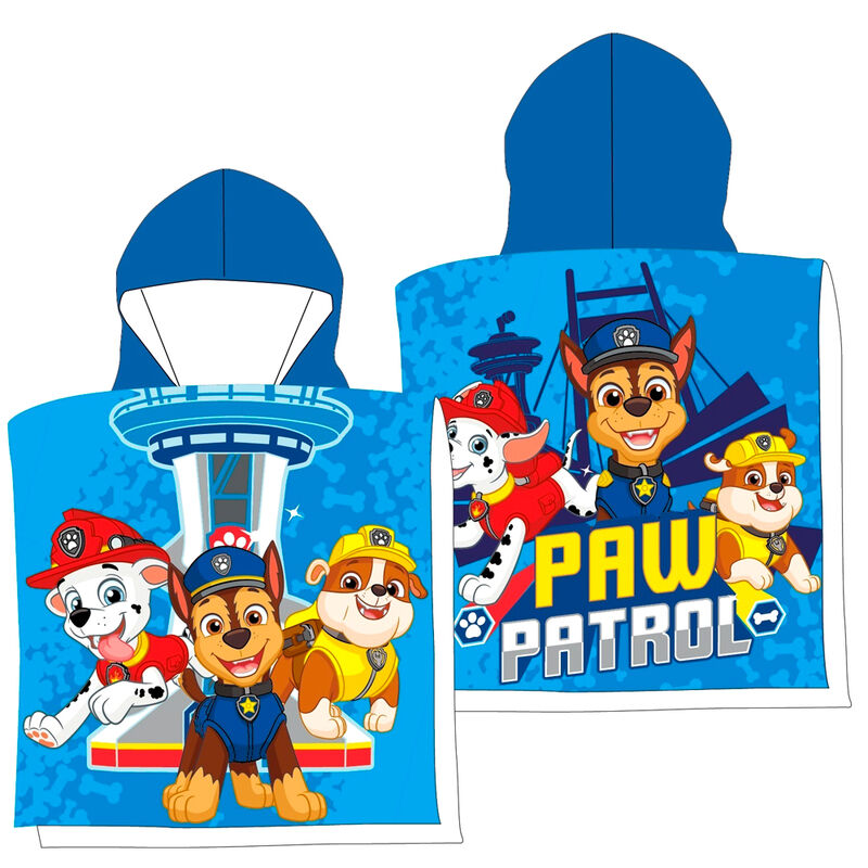 Paw Patrol cotton poncho towel