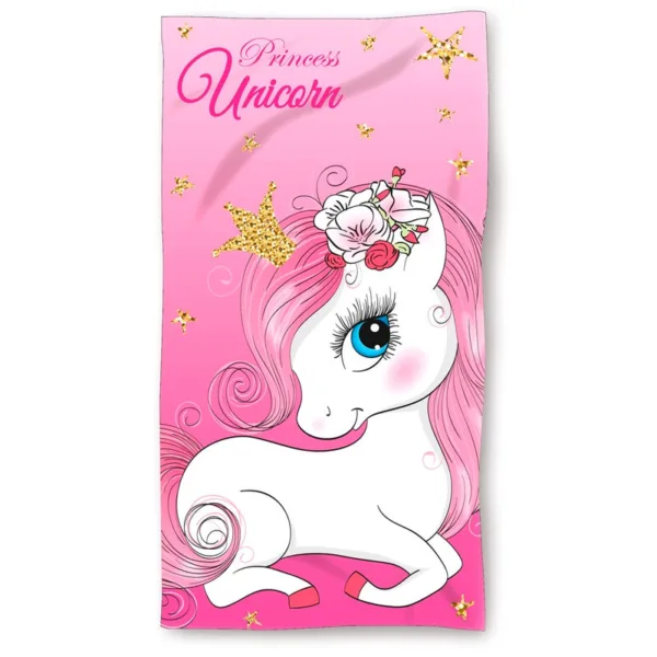 Unicorn microfibre beach towel