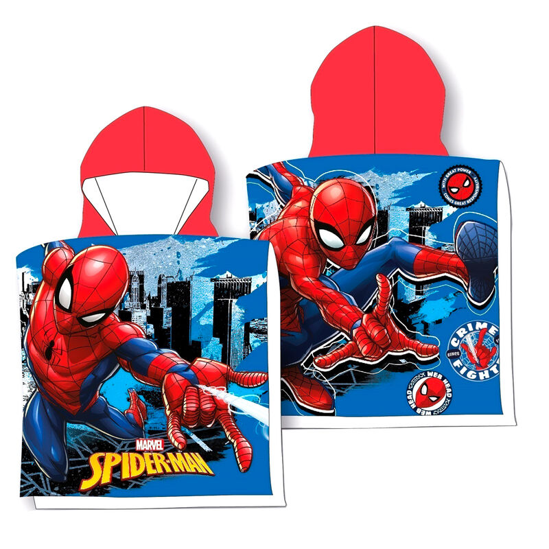 Marvel Spiderman cotton poncho towel