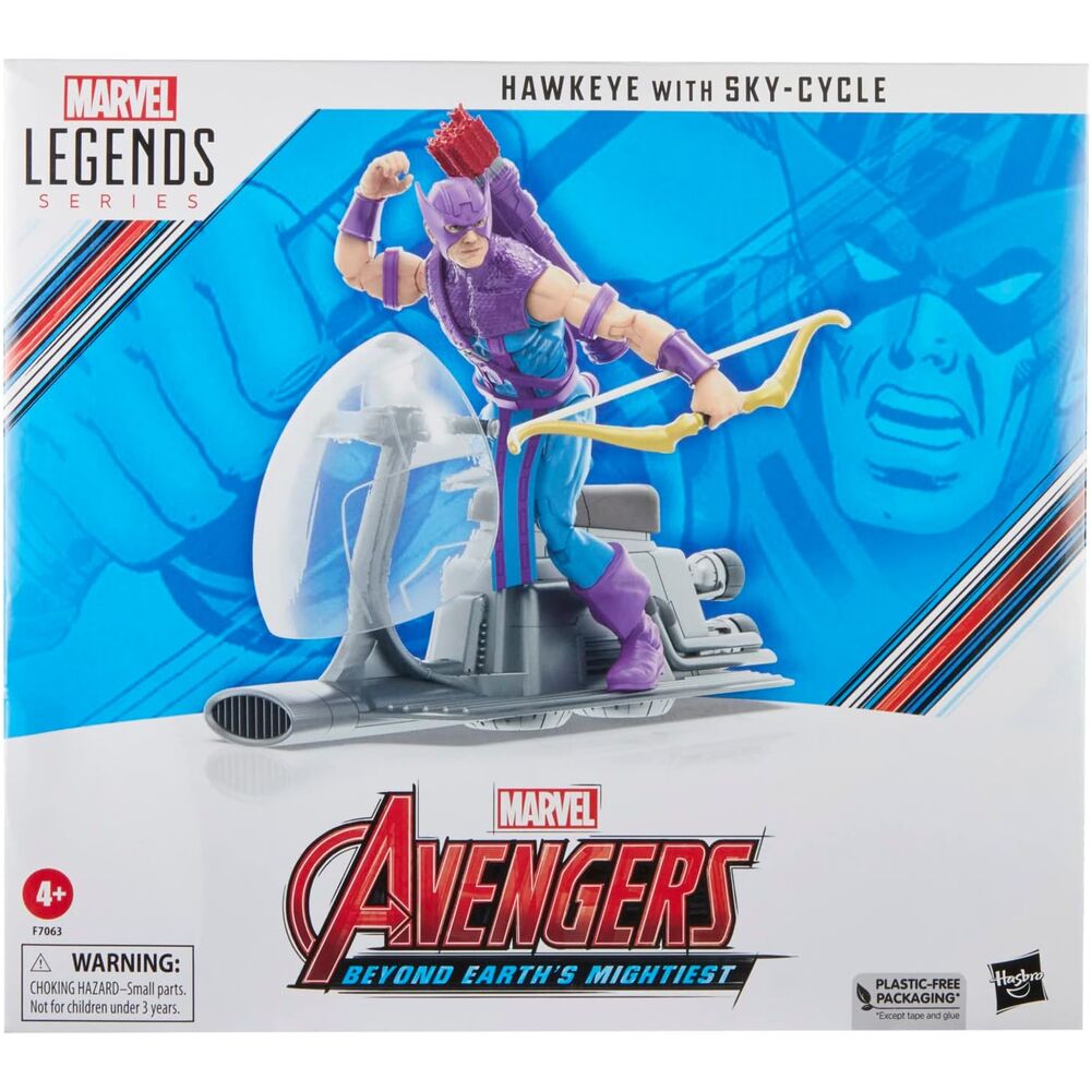 Marvel Avengers Beyond Earths Mightiest Hawkeye with Sky-Cycle figure 15cm