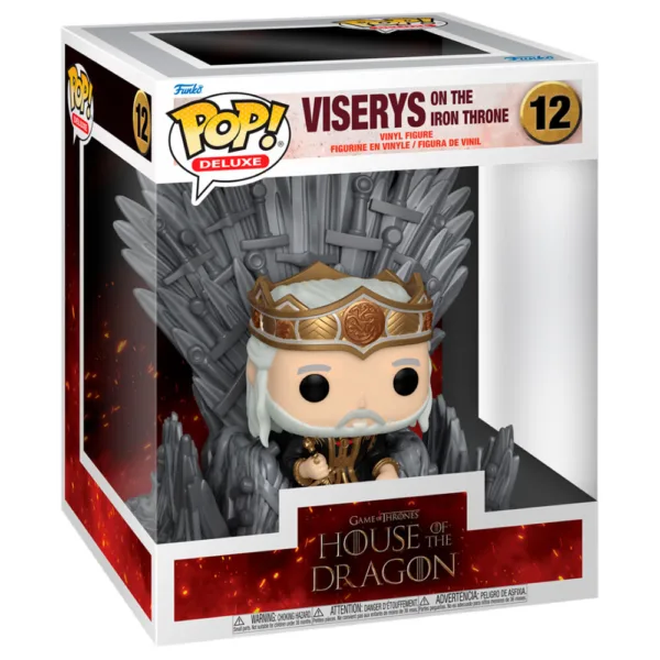 POP figure Deluxe House of the Dragon Viserys on the Iron Throne