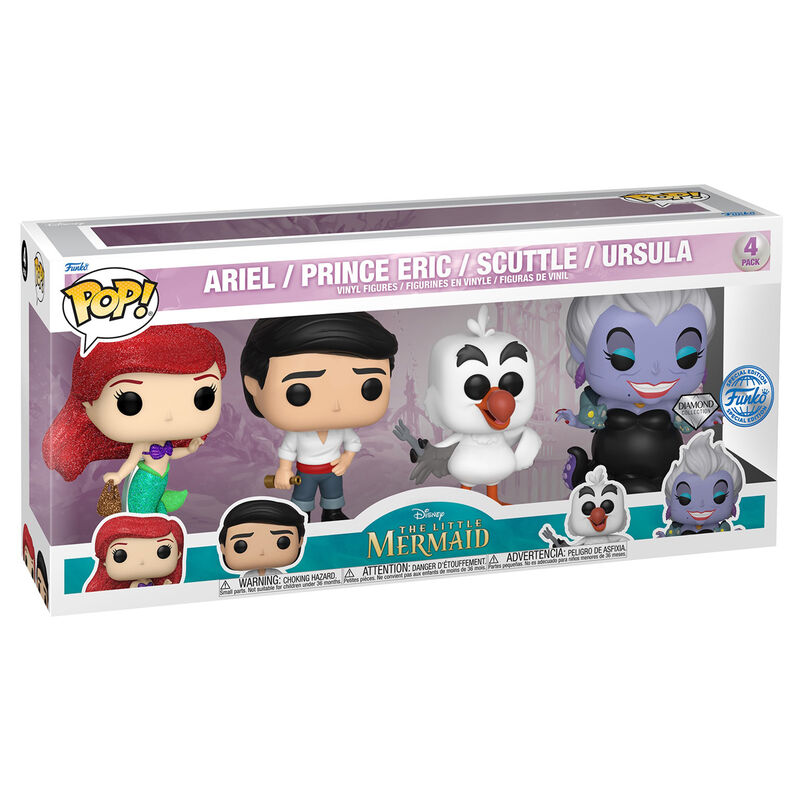 POP pack 4 figures Disney Little Mermaid Exclusive