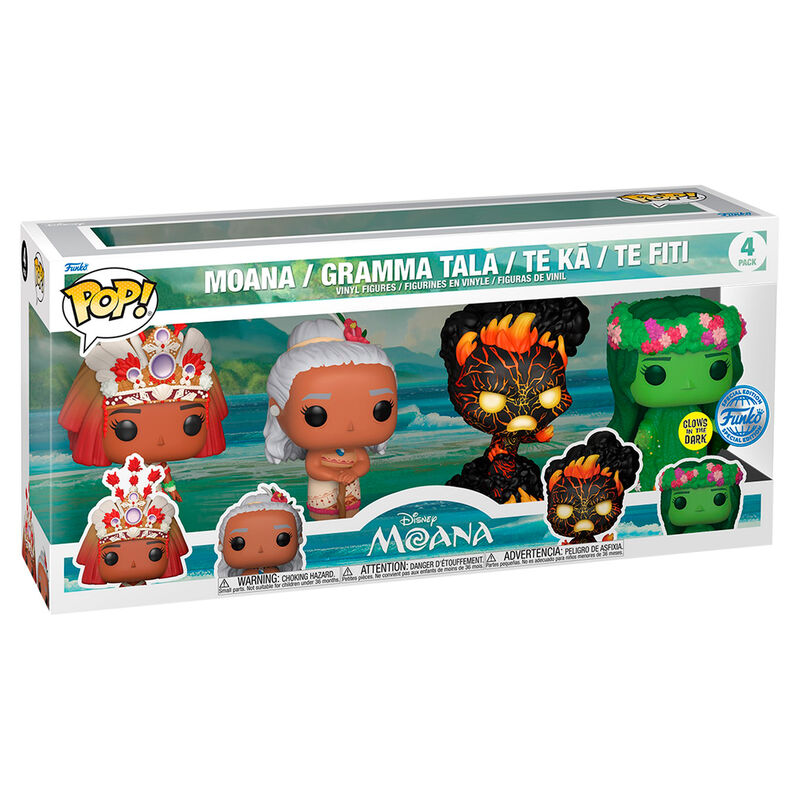 POP pack 4 figures Disney Vaiana Moana Exclusive