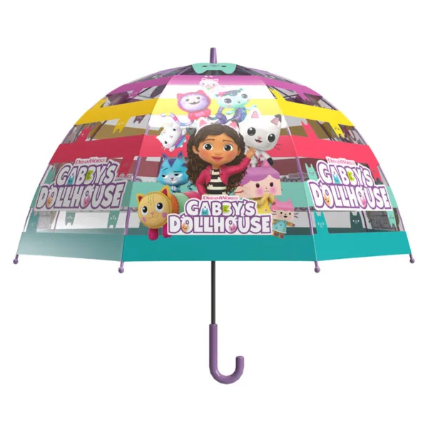 Gabby Doll House manual transparent bubble umbrella 48cm