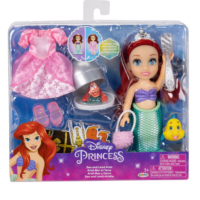 Disney The Little Mermaid Land and Sea Ariel doll 15cm