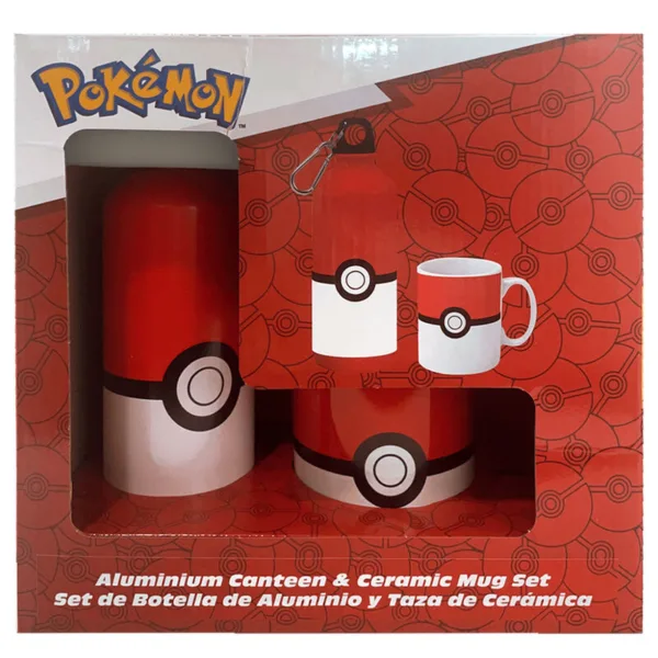 Pokemon mug + aluminium bottle set