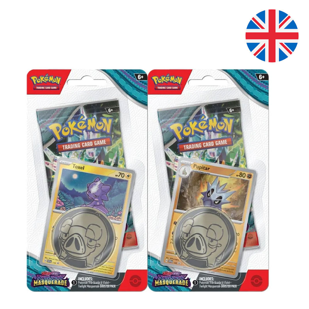 English Pokemon Scarlet & Violet Twilight Masquerade collectible card game blister