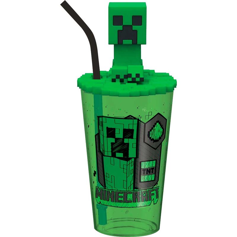 Minecraft 3D topper cane tumpler 500ml