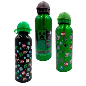 Minecraft aluminium canteen 500ml assorted